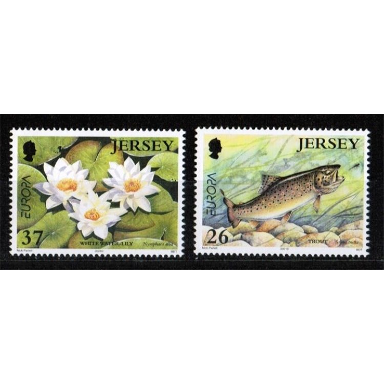 JERSEY 2001 Europe 2v MNH**