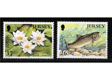 JERSEY 2001 Europe 2v MNH**