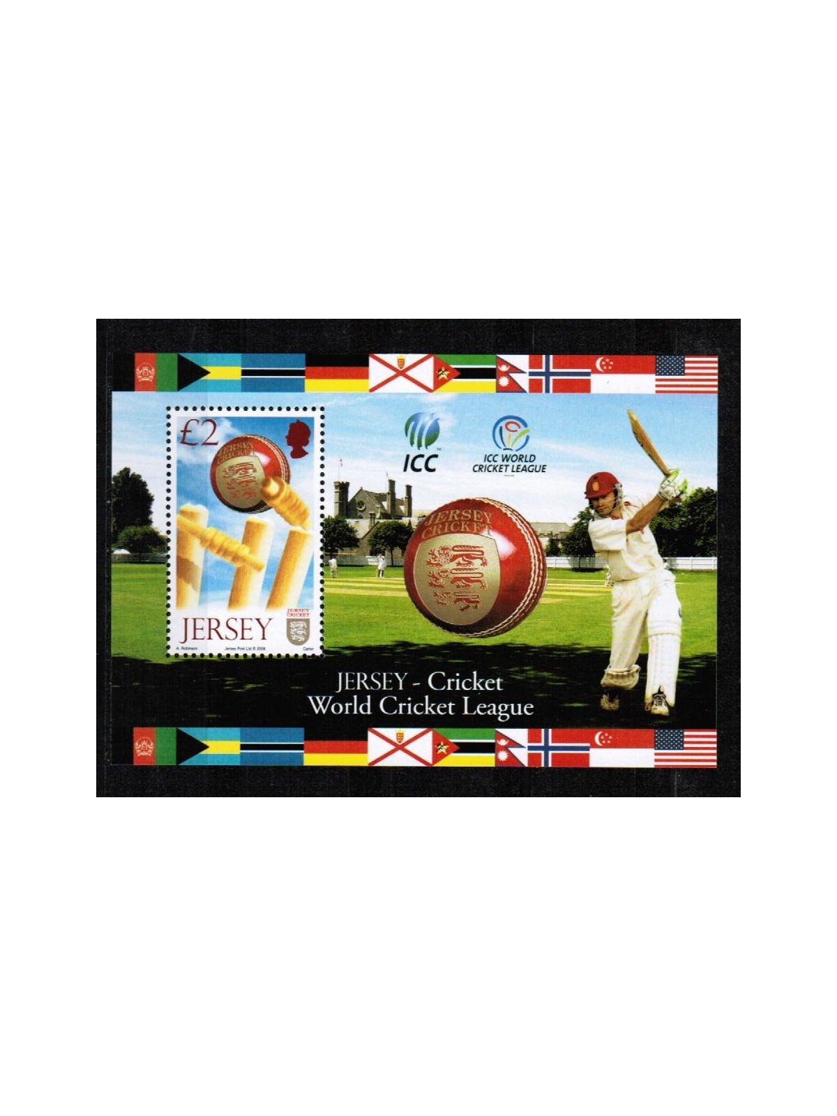JERSEY 2008 World Cricket League s/s MNH**