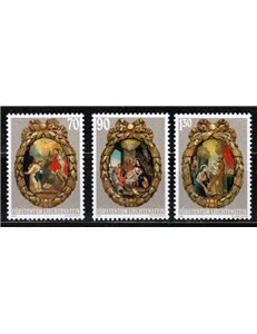 LIECHTENSTEIN 2001 Natale 3v MNH**