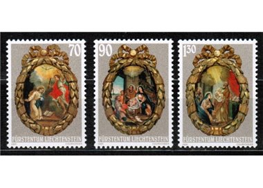 LIECHTENSTEIN 2001 Natale 3v MNH**