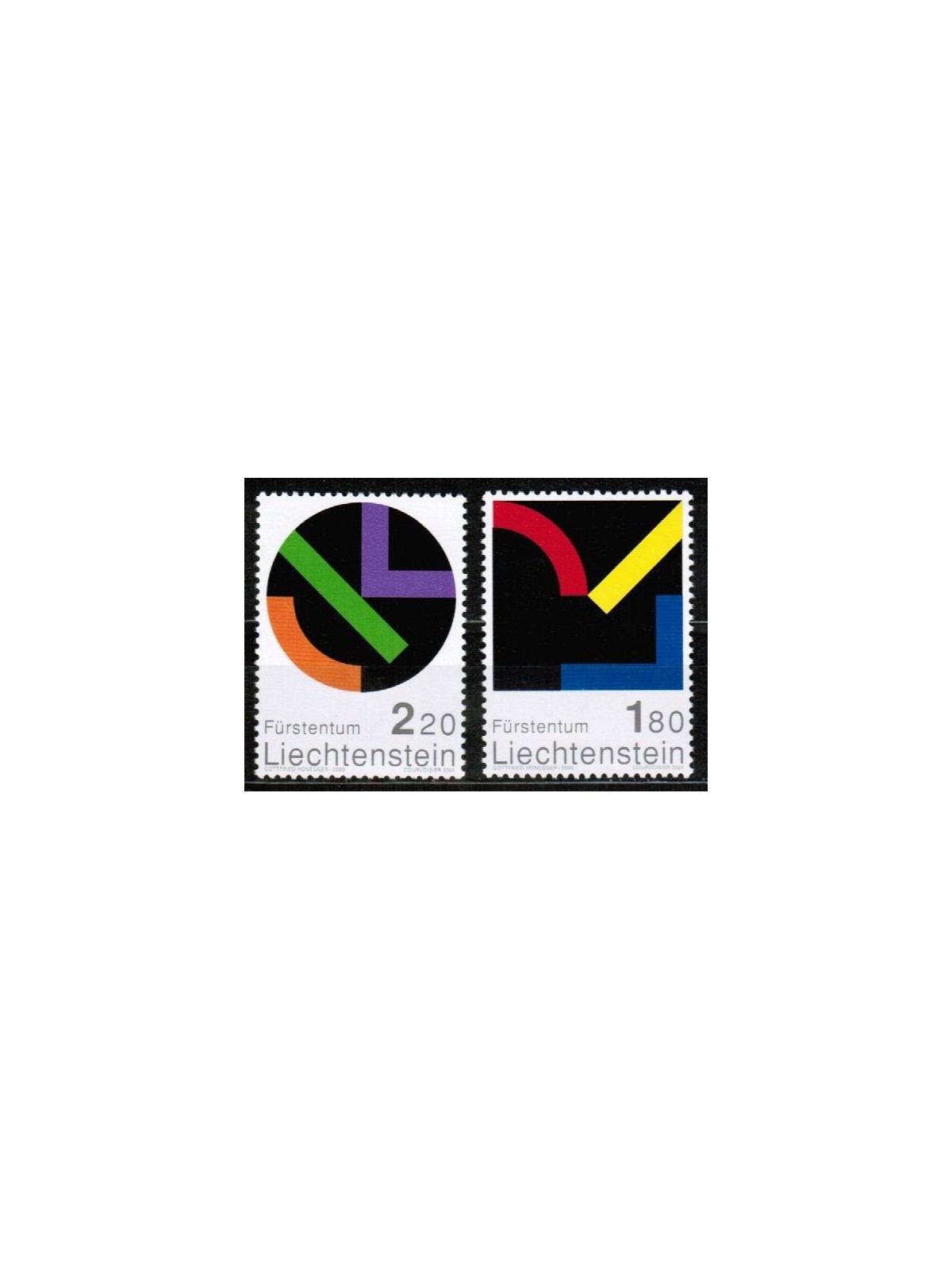 LIECHTENSTEIN 2001 Omaggio al Liechtenstein 2v MNH**
