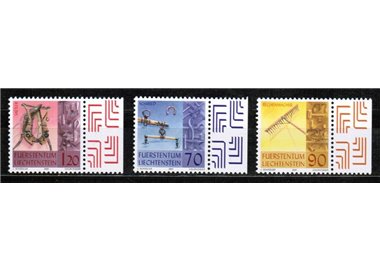 LIECHTENSTEIN 2001 Old crafts 3v MNH**