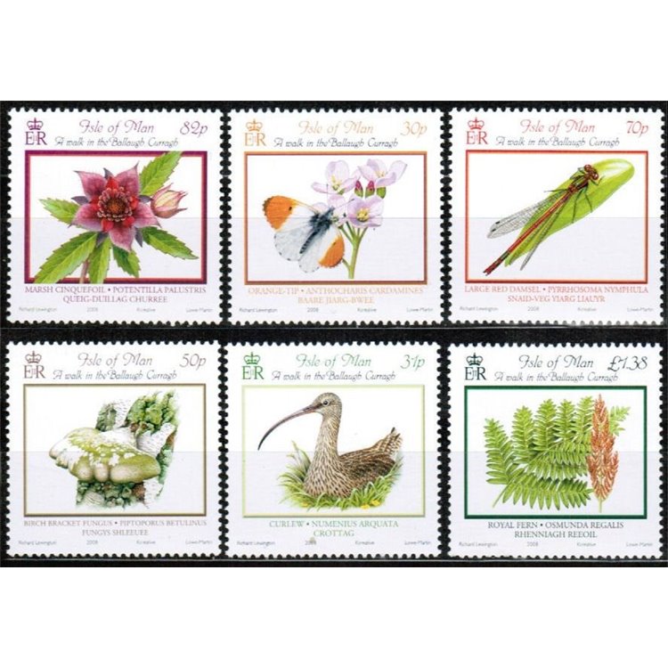 MAN 2008 Fauna e flora 6v MNH**