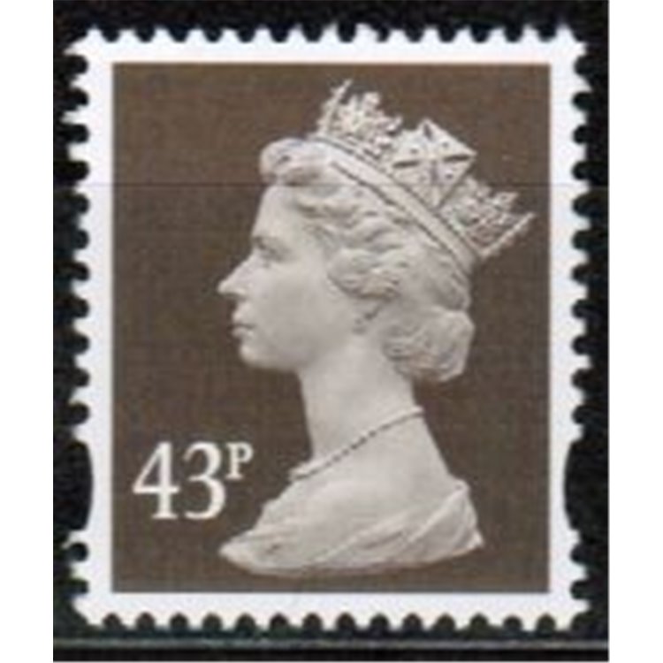 GRAN BRETAGNA 1996 Serie ordinaria 43p 1v MNH**