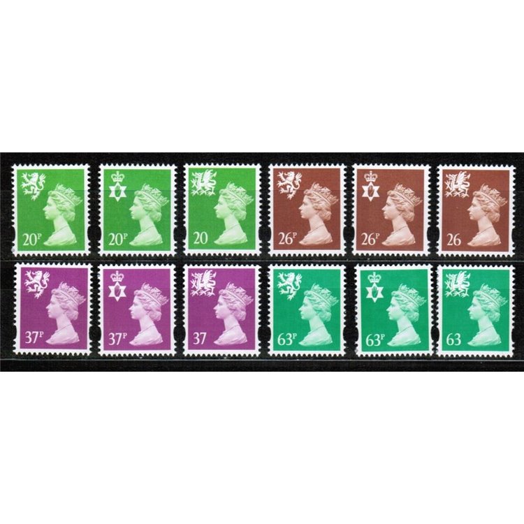 GREAT BRITAIN 1997 Regional emblems 12v MNH**
