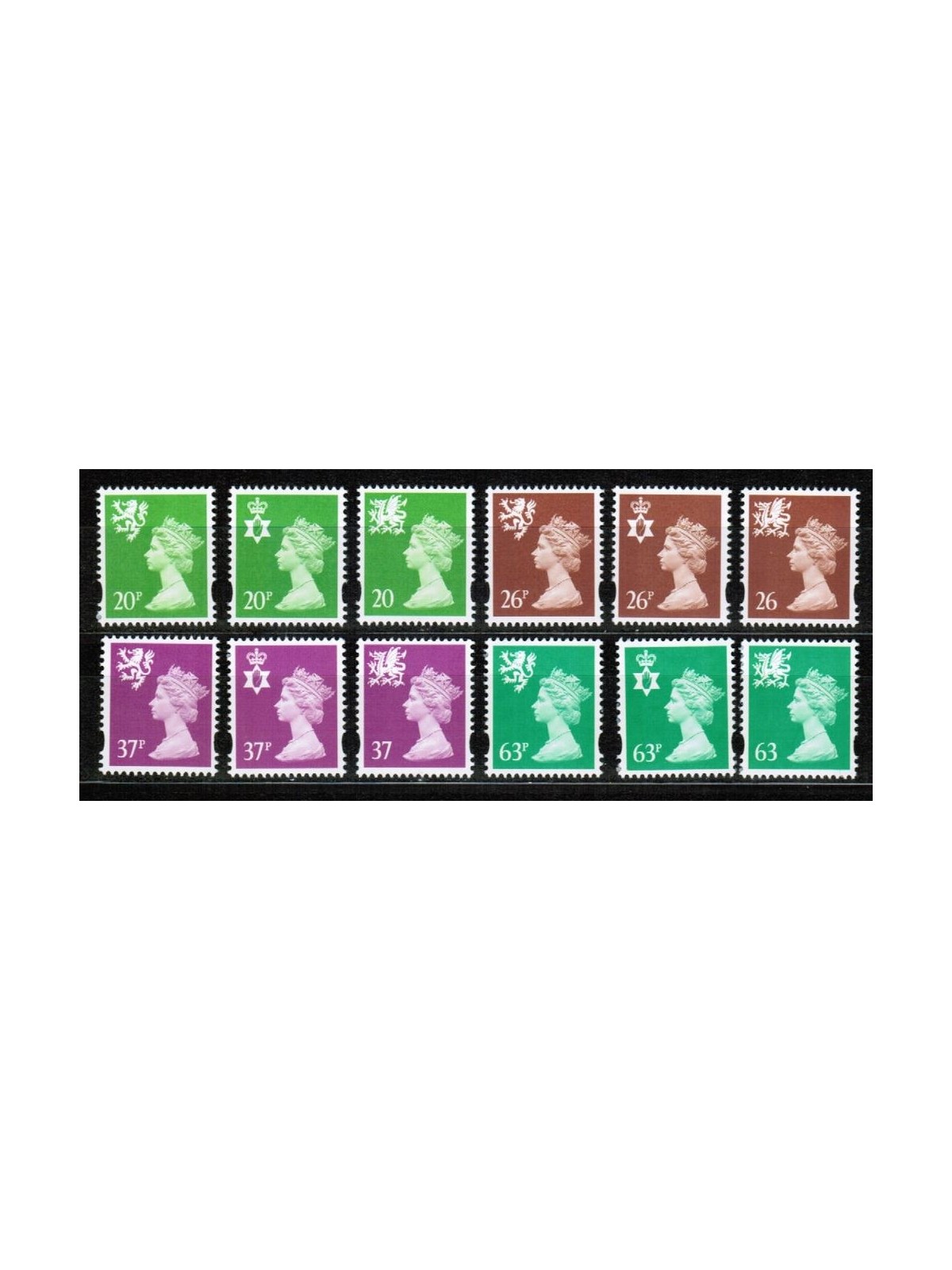 GREAT BRITAIN 1997 Regional emblems 12v MNH**