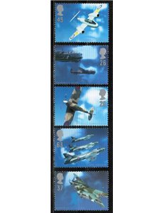 GRAN BRETAGNA 1997 Gli architetti dell'aria 5v MNH**