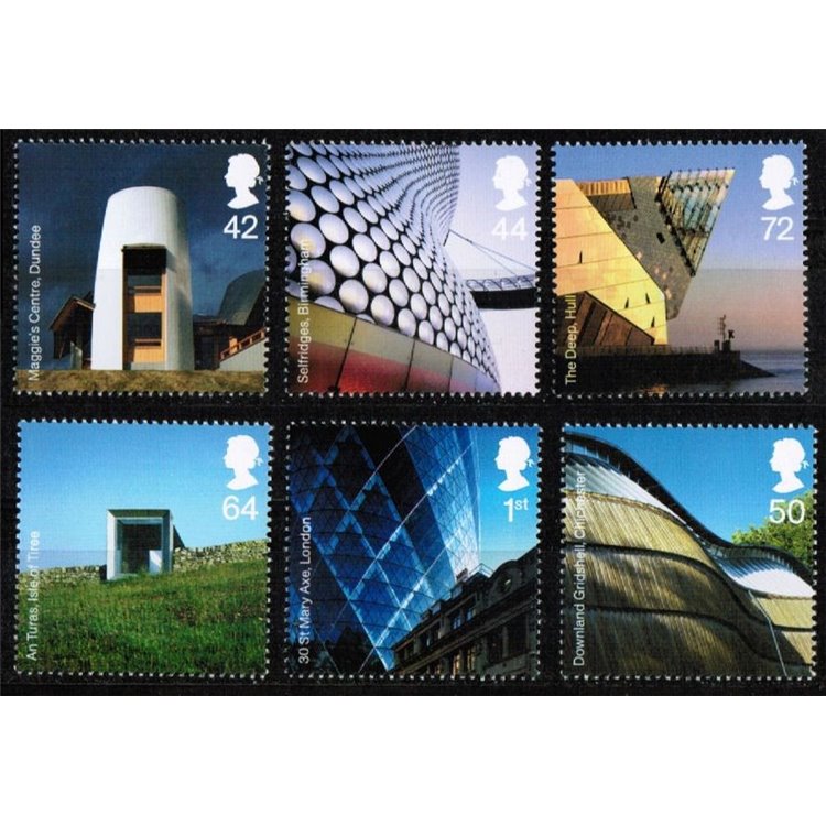 GREAT BRITAIN 2006 Modern Architecture 6v MNH**
