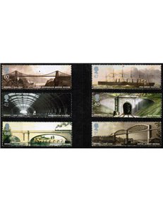 GRAN BRETAGNA 2006 Isambard Kingdom Brunel 6v MNH**