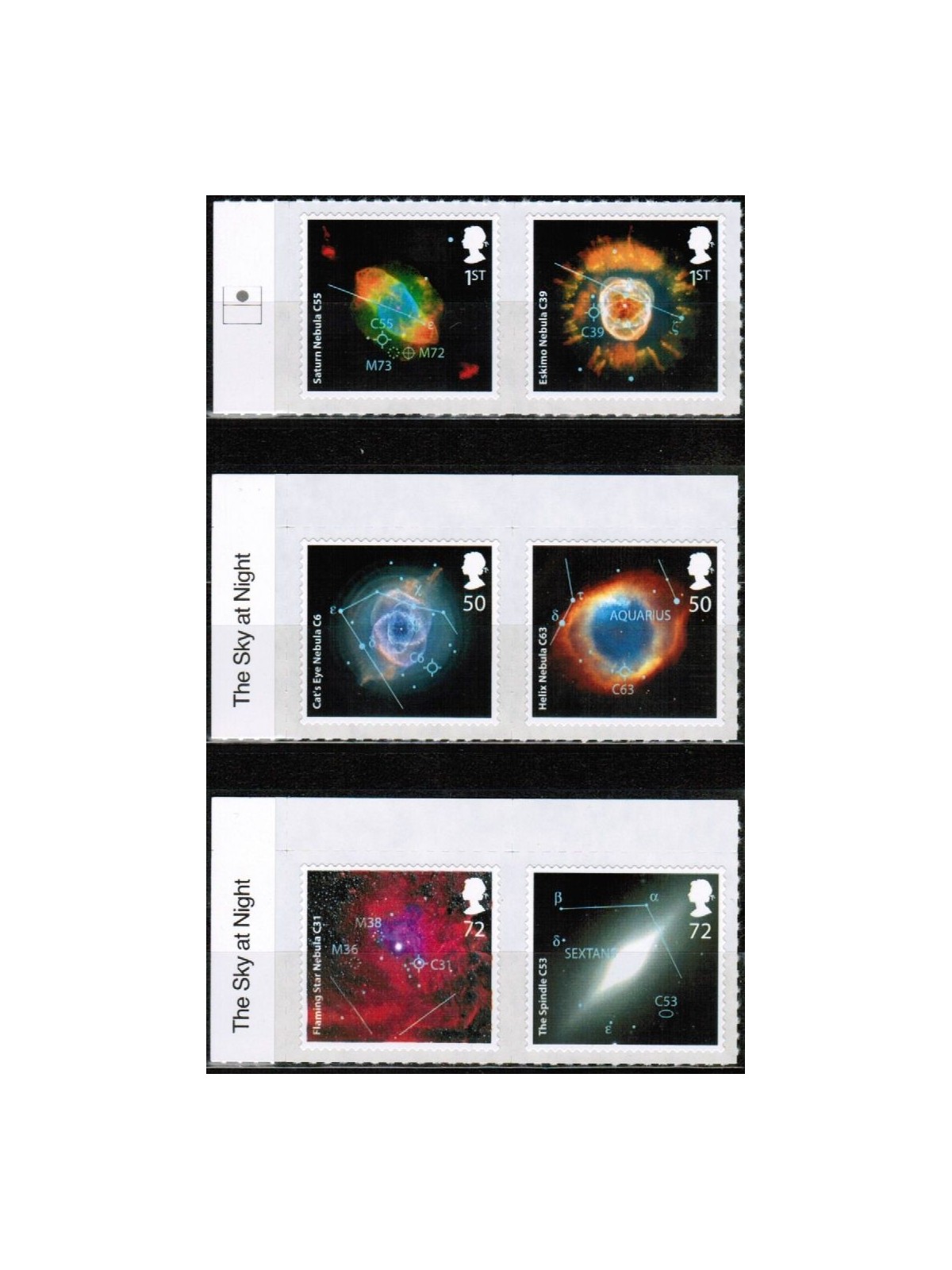 GRAN BRETAGNA 2007 Astronomia, The Sky At Night 6v MNH**