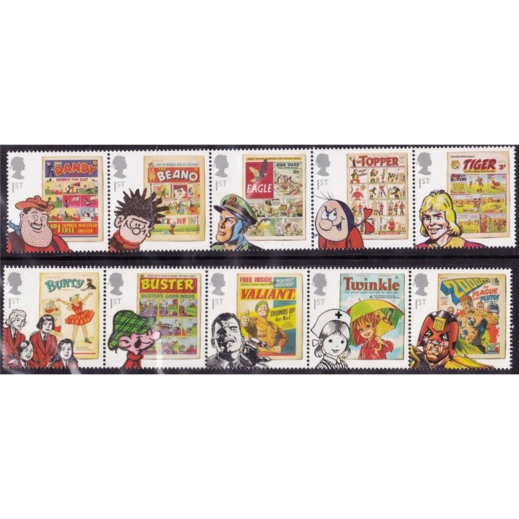 GREAT BRITAIN 2012 Comic Strips, The Dandy 10v MNH**