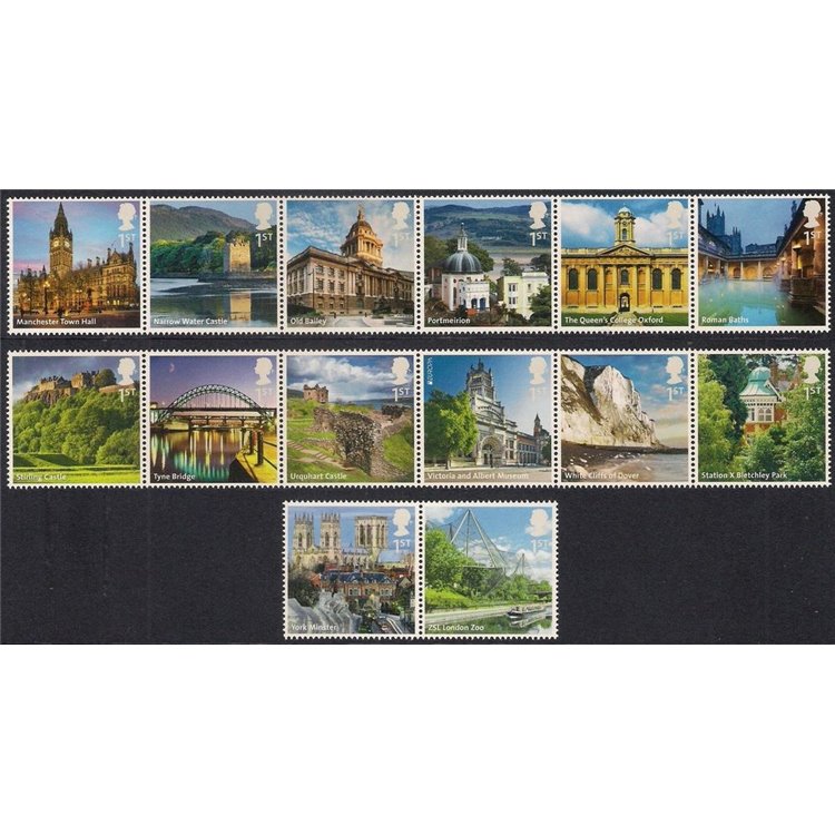 GREAT BRITAIN 2012 Views, A-Z 14v MNH**