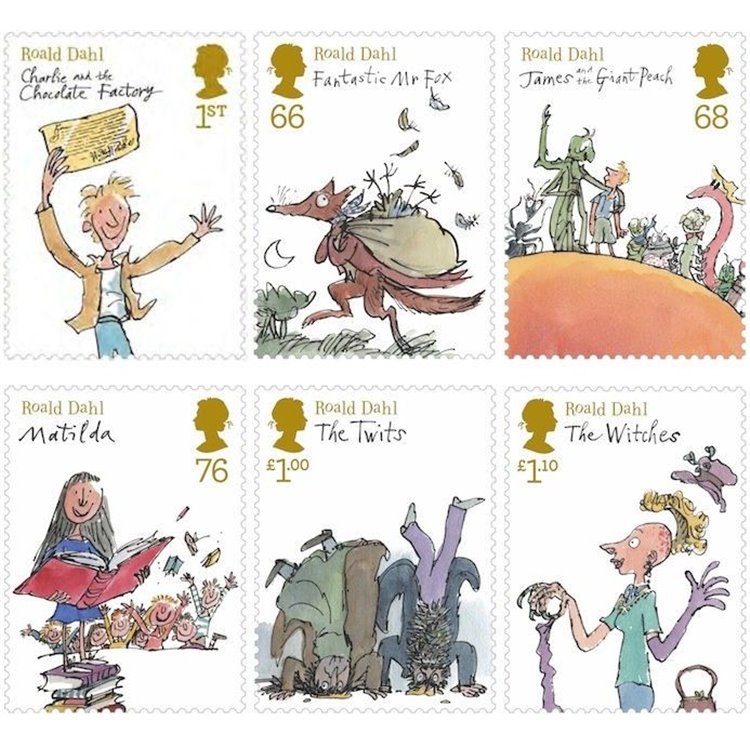 GRAN BRETAGNA 2012 Roald Dahl, libri per l'infanzia 6v MNH**