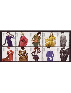 GRAN BRETAGNA 2012 Creatori di moda britannici 10v MNH**