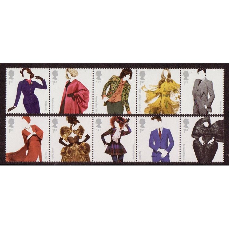 GREAT BRITAIN 2012 British Fashion Designers 10v MNH**