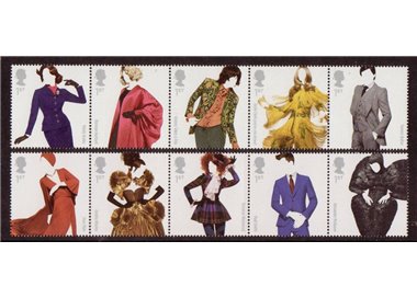 GREAT BRITAIN 2012 British Fashion Designers 10v MNH**
