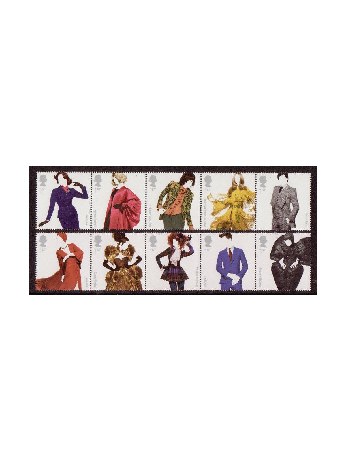 GRAN BRETAGNA 2012 Creatori di moda britannici 10v MNH**