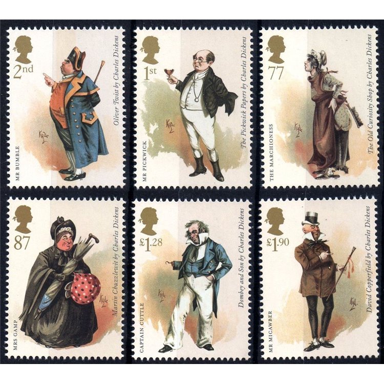 GREAT BRITAIN 2012 Charles Dickens 6v MNH**