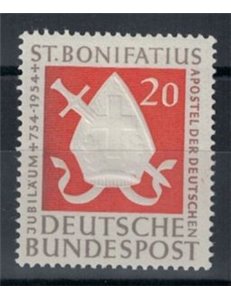 GERMANIA BRD 1954 Martirio di San Bonifacio 1v MNH**