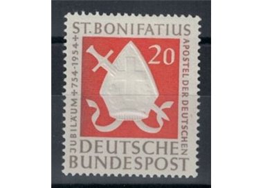 GERMANIA BRD 1954 Martirio di San Bonifacio 1v MNH**