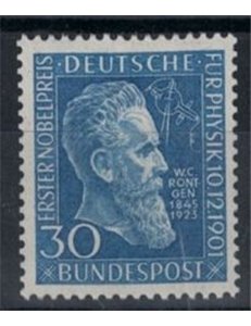 GERMANIA BRD 1951 Wilhelm Rontgen 1v MNH**