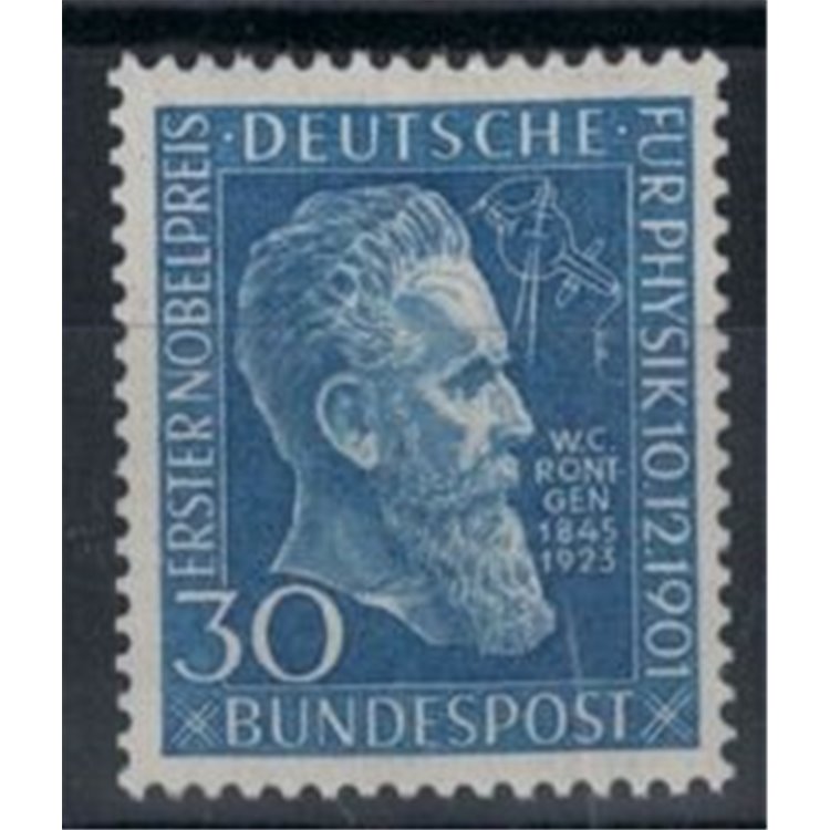 GERMANY FRG 1951 Wilhelm Rontgen 1v MNH**