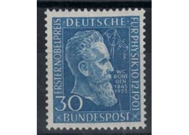GERMANIA BRD 1951 Wilhelm Rontgen 1v MNH**