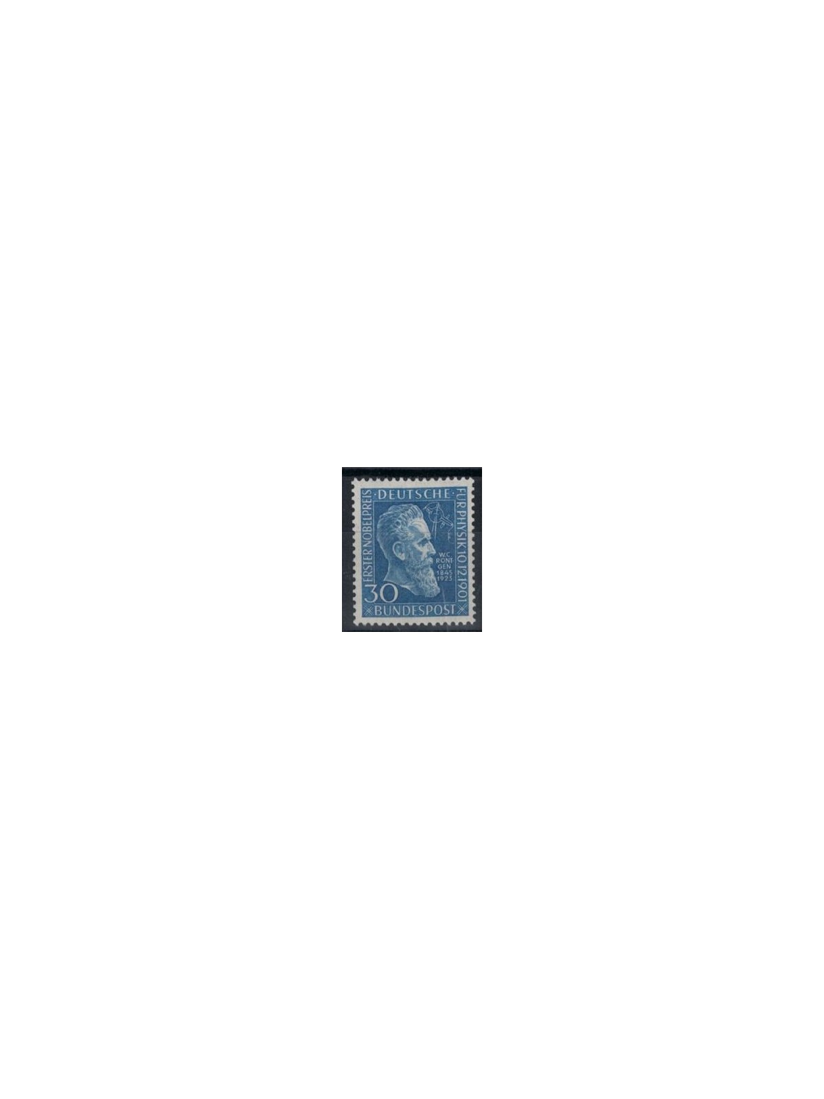 GERMANY FRG 1951 Wilhelm Rontgen 1v MNH**