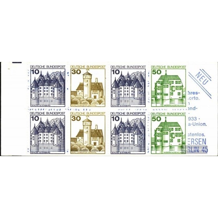 GERMANY BRD 1980 Castles and residences 1 booklet MNH** 22 Z