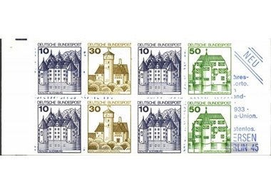GERMANY BRD 1980 Castles and residences 1 booklet MNH** 22 Z