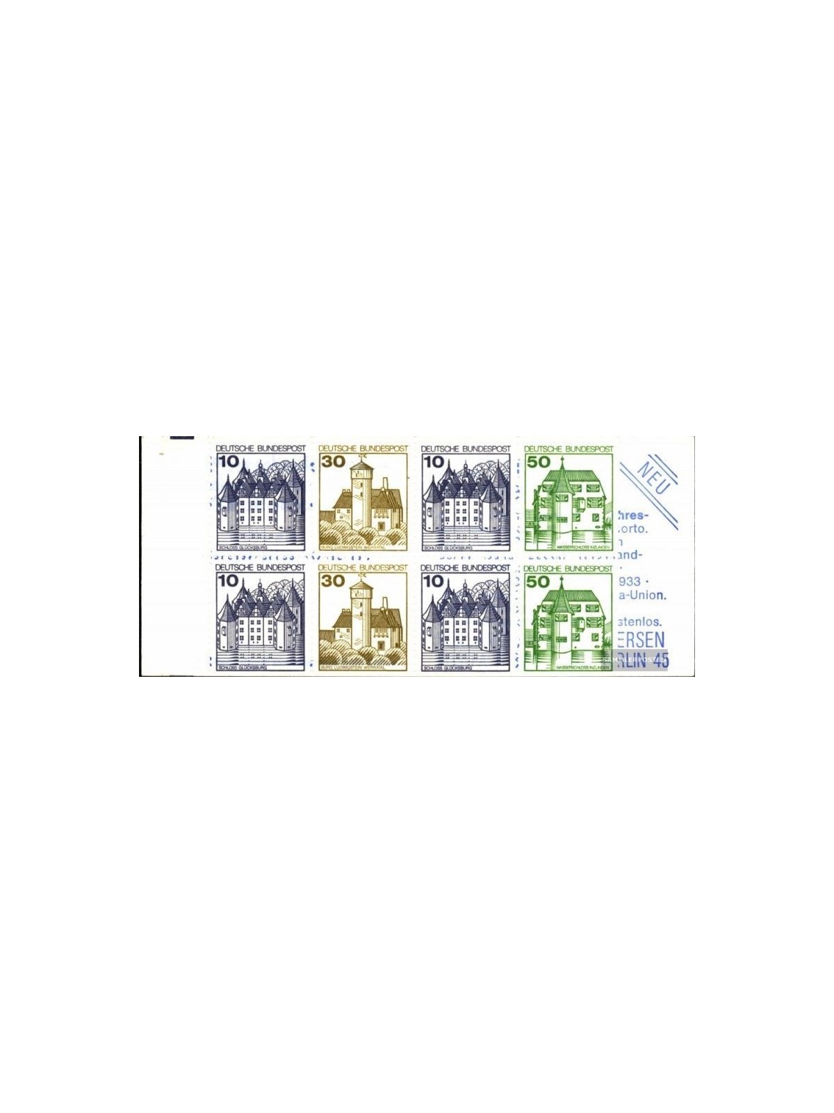 GERMANIA BRD 1980 Castelli e residenze 1 LB MNH** 22 Z