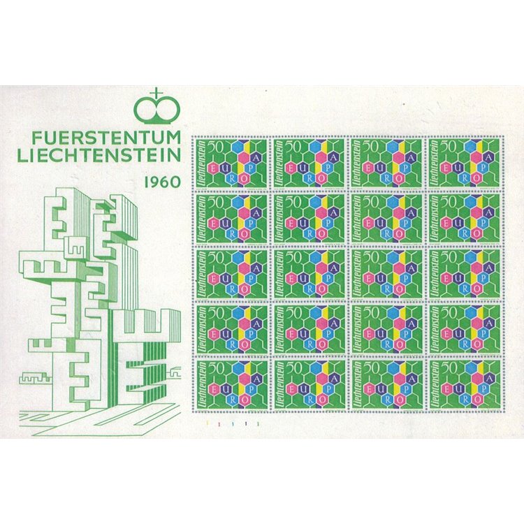 LIECHTENSTEIN 1960 Europa MF MNH** ©