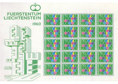 LIECHTENSTEIN 1960 Europe m/s MNH** ©