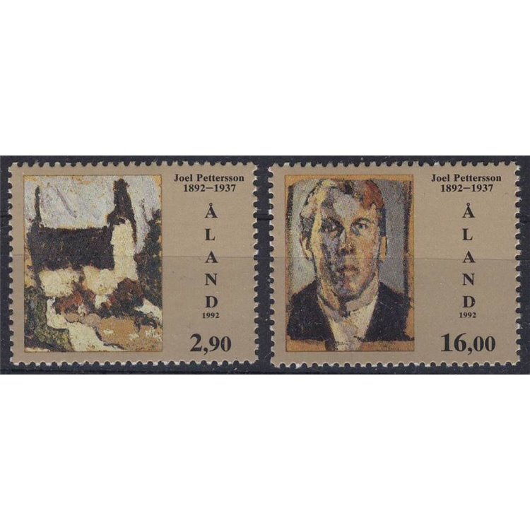 ALAND 1992 Joel Pettersson 2v MNH**