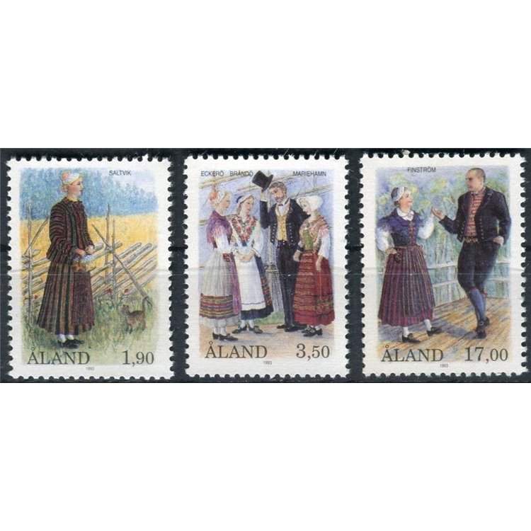 ALAND 1993 Costumi regionali 3v MNH**