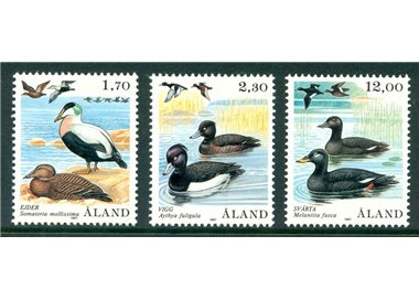 ALAND 1987 Birds, ducks 3v MNH**
