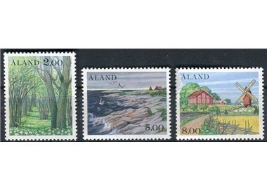 ALAND 1985 Views 3v MNH**