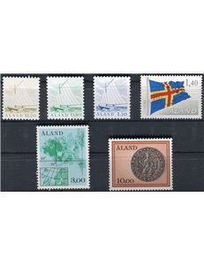 ALAND 1984 Serie ordinaria, autonomia postale 6v MNH**