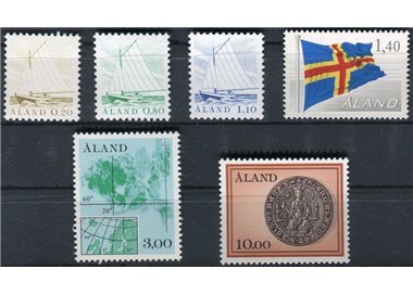ALAND 1984 Ordinary series, postal autonomy 6v MNH**