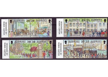 ALDERNEY 1998 Historical development of Alderney (2nd series) 8v MNH**