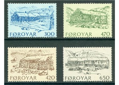 FAEROER 1987 Antiche fattorie 4v MNH**
