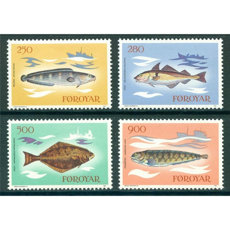 FAEROER 1983 Pesci del mare 4v MNH**