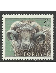 FAEROER 1979 Serie ordinaria, montone 1v MNH**