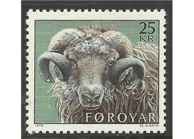 FAROE ISLANDS 1979 Ordinary set, ram 1v MNH**