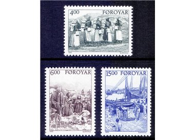 FAROE ISLANDS 1995 Scenes of rural life 3v MNH**