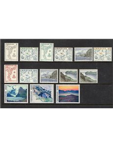 FAROE ISLANDS 1975 Ordinary series, landscapes 14v MNH**