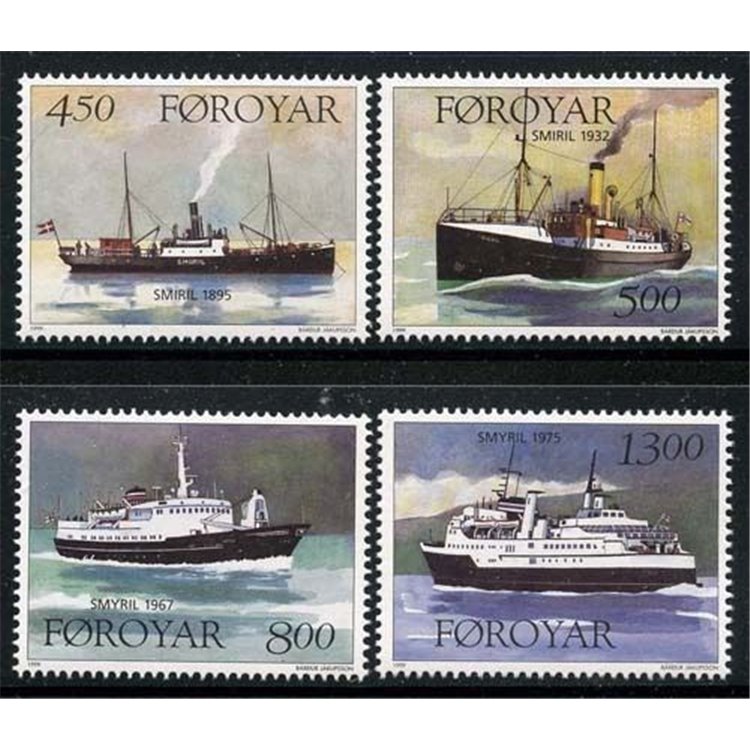 FAEROER 1999 Support vessel Smyril 4v MNH**