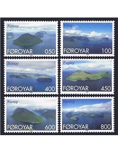 FAEROER 1999 Serie ordinaria, isole del nord 6v MNH**