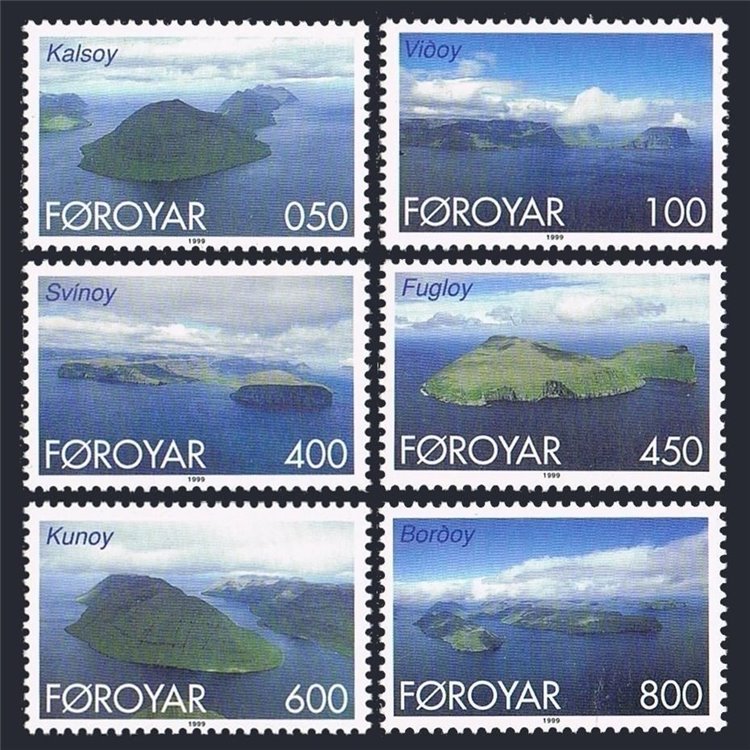 FAROERS 1999 Ordinary Series, Northern Islands 6v MNH**